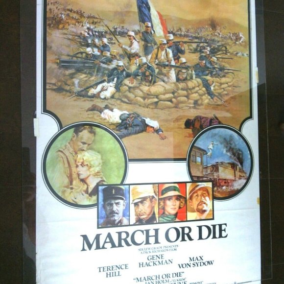 March or Die Vintage Original Movie Posters Authentic Originals Genuine Theater - Picture 10 of 16